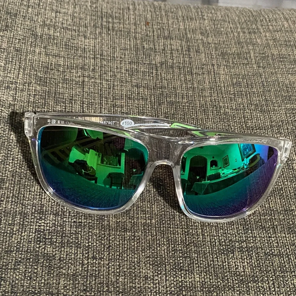 Body Glove Transparent Sunglasses with Green Accents